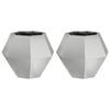 vidaXL Lovelis 2 pcs Sidabro 50 x 50 x 40 cm Cinkuota plienas