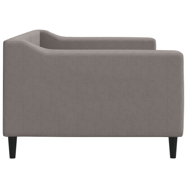 vidaXL Sofa, taupe spalvos, 90x200cm, audinys