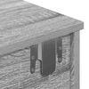vidaXL Sieninė lentyna su stalčiais, pilka ąžuolo, 100x37,5x19cm