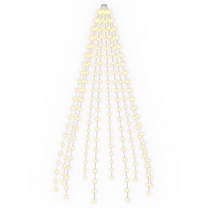 vidaXL Kalėdų eglutės lemputės 210 LED &Scaron;ilta balta 210 cm