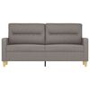 vidaXL Dvivietė sofa, taupe spalvos, 140cm, audinys