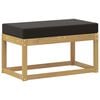 vidaXL Lauko sėdynė suolelis su pagalve Balta 80 x 43 x 45 cm