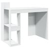 vidaXL Biuro stalas, baltos spalvos, 103,5x56,5x94cm, apdirbta mediena