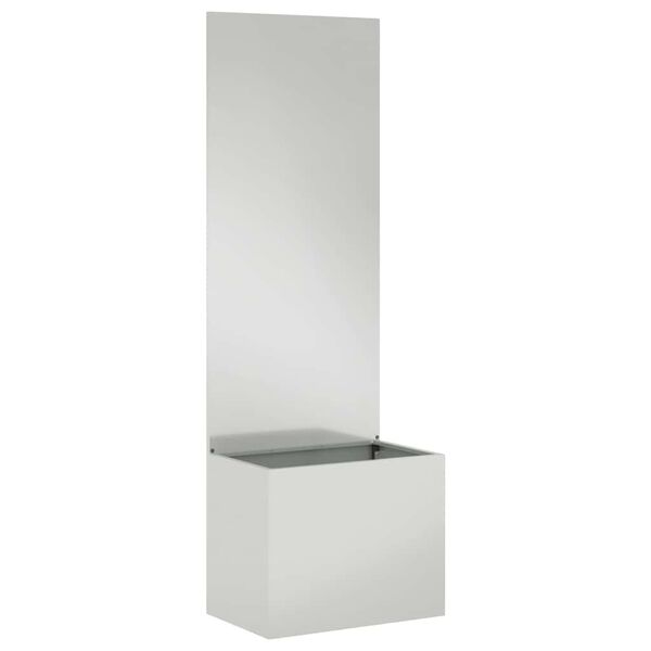 vidaXL Sodo privatumo ekranas &bdquo;Fretwork&ldquo; Sidabro 50 x 140 cm