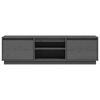 vidaXL Televizoriaus spintelė, pilka, 140x35x40cm, pušies masyvas