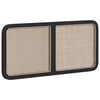 vidaXL Galvūgalis su galvūgalio Juoda 120 x 55 x 3 cm Ratanas