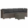 vidaXL 4 vietų sodo sofa su pagalvėmis pintinės i&scaron;vaizdos PP