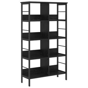 vidaXL Knygų lentyna Juodas ąžuolas 82 x 32 x 144,5 cm