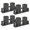 Malkų stelažo pagalbininkas 4 pcs Antracito 34 x 10 x 15 cm Plienas