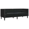 vidaXL Svetainės sofa 2 pcs Juoda 194 x 74,5 x 70,5 cm Aksomas