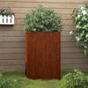 vidaXL Lovelis, 42x38x75cm, Corten plienas