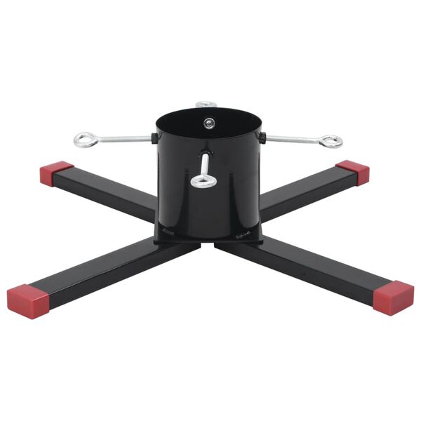 vidaXL Kalėdų eglutės stovas, juodos spalvos, 61x61x15,5cm