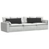 vidaXL Sofa Pagalvės 2 pcs Juoda 120 x 40 cm audinys