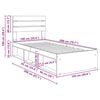 vidaXL Lovos rėmas Meistrų ąžuolas 100 x 200 cm Kietos pu&scaron;ies mediena