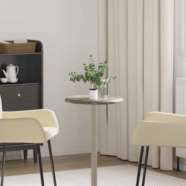 vidaXL Stalvir&scaron;is, pilkos spalvos, skersmuo 40x2,5cm, marmuras