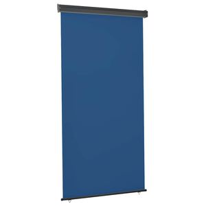 vidaXL &Scaron;oninė balkono markizė, mėlyna, 125x250cm