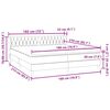 vidaXL Box Spring Lova su čiužiniais Tamsiai žalia 180x210 cm Velvet