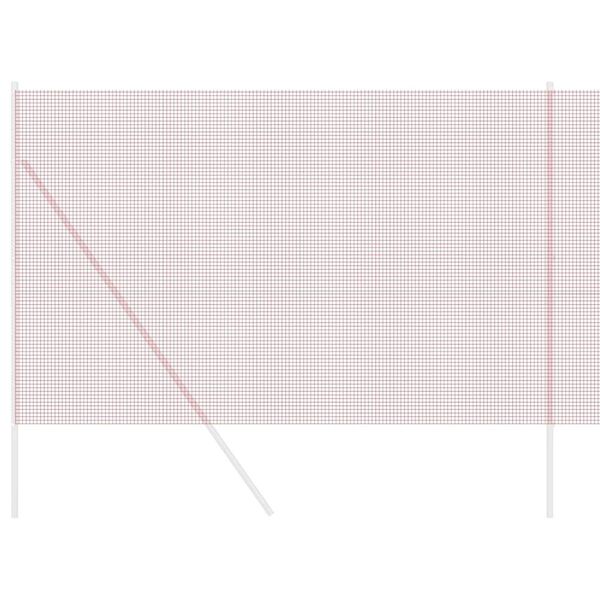 vidaXL Suvirinto vielos tvoros Raudona 1.5 x 25 m