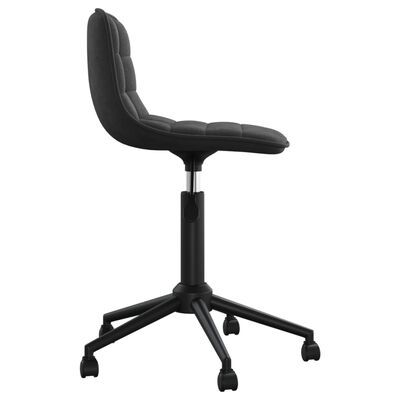 vidaXL Pasukamos valgomojo kėdės, 2vnt., juodos spalvos, aksomas