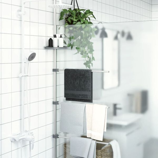 vidaXL Rankšluosčių kabykla, 47x280cm, aliuminis