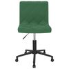 vidaXL Pasukamos valgomojo kėdės, 2vnt., tamsiai žalios, aksomas