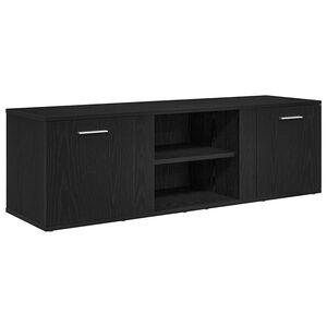 vidaXL TV spintelė, juodo ąžuolo spalvos, 120x34x37 cm, inžinerinė mediena