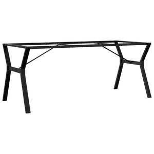 vidaXL Valgomojo stalo kojos, 180x80x73cm, plieninis, Y formos rėmas