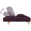 vidaXL Dvivietė sofa-lova su dvejomis pagalvėmis, violetinė, audinys