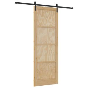 vidaXL Slankios durys 83 x 232 cm Pu&scaron;ies medienos masyvas
