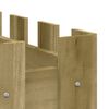 vidaXL Sodo lovelis, 100x50x70cm, impregnuota pušis, tvorelės dizaino