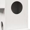 vidaXL Cat House White 43x43x90 cm Pu&scaron;ies masyvo