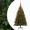 vidaXL Dirbtinė Kalėdų eglutė su burbulais 120 cm 150 LED &Scaron;ilta balta