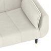 vidaXL Dvivietė sofa-lova su dvejomis pagalvėmis, kreminė, aksomas