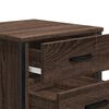 vidaXL Naktinė spintelė, ruda ąžuolo, 40x41x40cm, apdirbta mediena