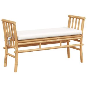 vidaXL Sodo suolas su pagalve Ruda 110 x 38 x 65cm bambukas
