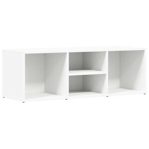 vidaXL Spintelė batams-suoliukas, baltas, 105x35x35cm apdirbta mediena
