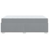 vidaXL Lovos rėmas su čiužiniu &Scaron;viesiai pilka 120 x 200 cm audinys