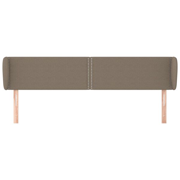 vidaXL Galvūgalis su auselėmis,taupe spalvos,163x23x78/88 cm, audinys