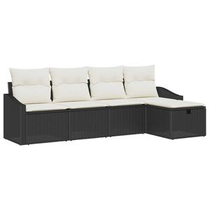 vidaXL Sofos komplektas su pagalve 6 pcs poliratanas