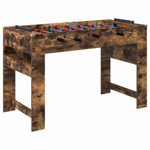 vidaXL Fuzbolas stalas Rūkytas Ąžuolas 125 x 60,5 x 80 cm