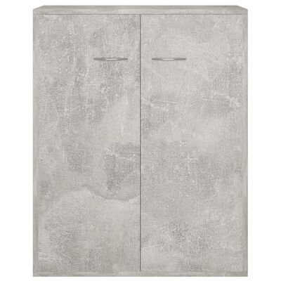 vidaXL Šoninė spintelė, betono pilkos spalvos, 60x30x75cm, MDP