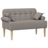 vidaXL Mink&scaron;tas kampas su mygtukų apmu&scaron;alais Taupe 120 x 65 x 79 cm