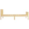 vidaXL Lovos rėmas su 2 stalčiais, 100x200cm, pu&scaron;ies medienos masyvas