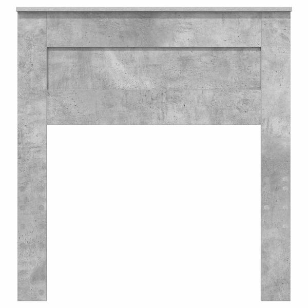 vidaXL Galvūgalis su galvūgalio Betono pilka 75 cm Apdirbta mediena