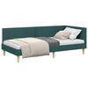 vidaXL Kampinė lovos konstrukcija Tamsiai žalia 100 cm x 200 cm