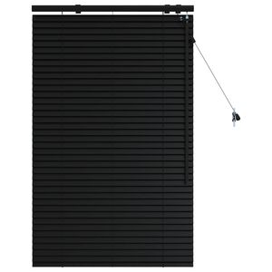 vidaXL Venecijos žaliuzės Juoda 85 x 130 cm 35 mm