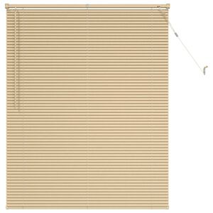 vidaXL Venecijos žaliuzės &Scaron;viesiai ruda su ra&scaron;tu 150 x 110 cm PVC