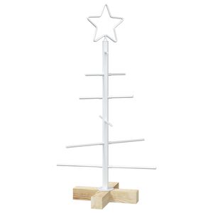 vidaXL Metalinis Kalėdų medis KUOPIO 60 cm Plienas Balta
