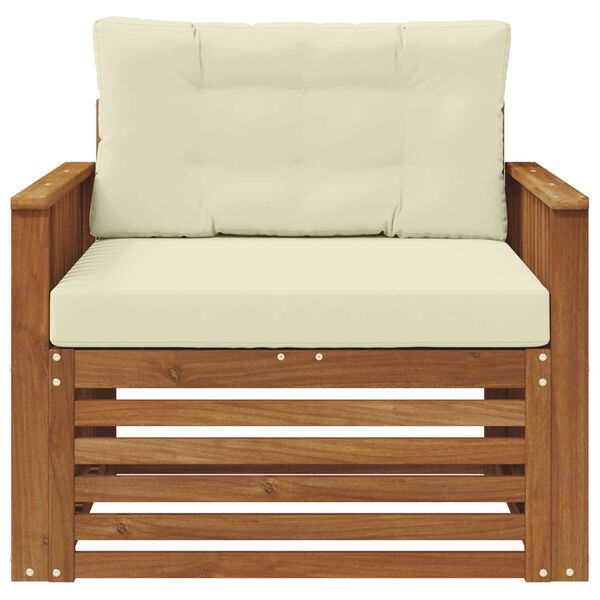 vidaXL Lauko sofos komplektas Tvirta akacijos mediena ir poliesteris