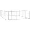 vidaXL Lauko voljeras &scaron;unims, galvanizuotas plienas, 36,3m&sup2;
